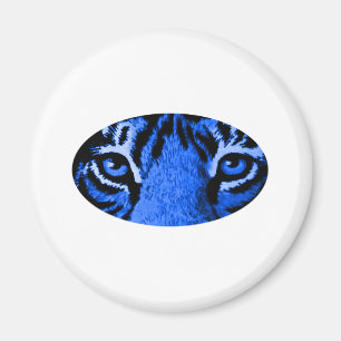 Blauwe Tijger Ogen Het Museum Zazzle Geschenken Magneet