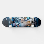 Blauwe tijger persoonlijk skateboard (Horizontaal)