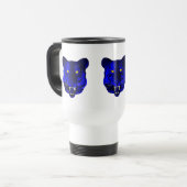 Blauwe tijger reisbeker (Voorkant links)