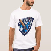Blauwe tijger t-shirt (Voorkant)