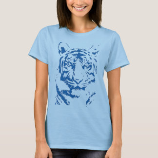 Blauwe tijger t-shirt