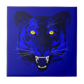 Blauwe tijger tegeltje (Voorkant)