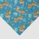 Blauwe Tijger Tissuepapier (Detail)