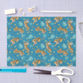 Blauwe Tijger Tissuepapier (Craft)
