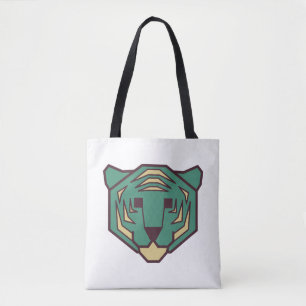 Blauwe tijger tote bag