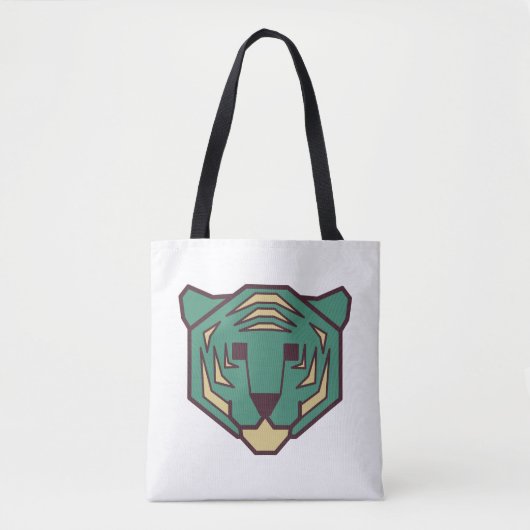 Blauwe tijger tote bag (Voorkant)