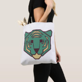 Blauwe tijger tote bag (Dichtbij)