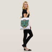Blauwe tijger tote bag (Op model)
