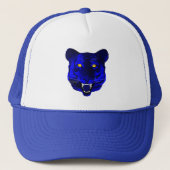 Blauwe tijger trucker pet (Voorkant)