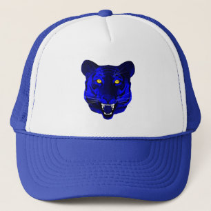 Blauwe tijger trucker pet
