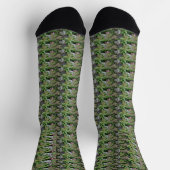 Blauwe tijgerbuikkarton sokken (Top)