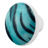 Blauwe tijgerstrepen keramische knop (Rechts)