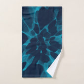 Blauwe tinkleurstof bad handdoek (Handdoek)