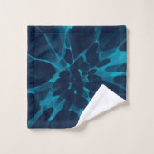 Blauwe tinkleurstof bad handdoek (Wasdoekje)