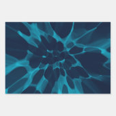 Blauwe tinkleurstof inpakpapier vel (Voorkant 2)