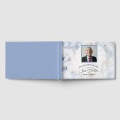 Blauwe Tint Anjers Viering van het Leven Memorial Gastenboek (Volledig)