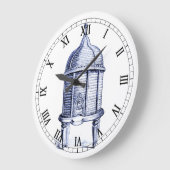 blauwe tint grote klok (Hoek)