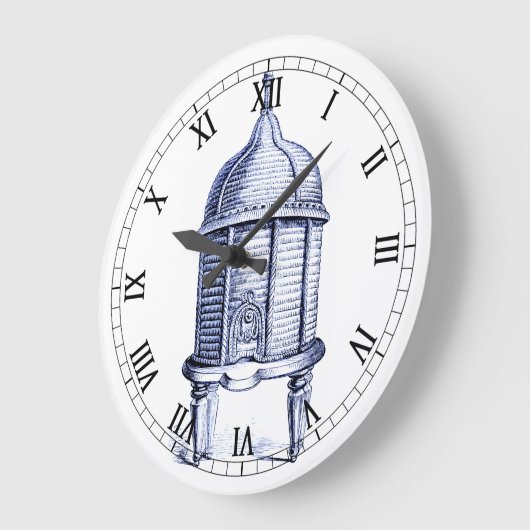 blauwe tint grote klok (Hoek)