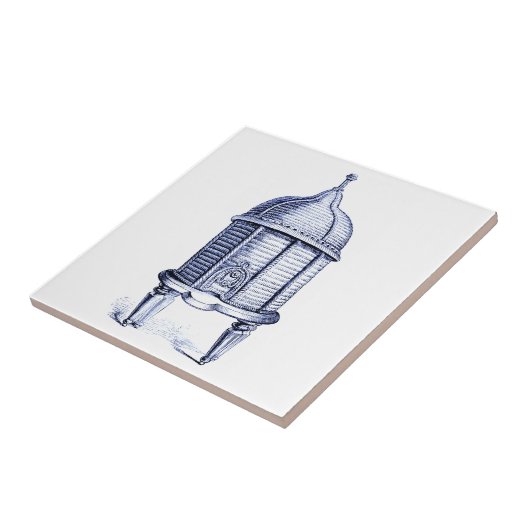  blauwe tint tegeltje (Zijkant)