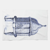 blauwe tint theedoek (Horizontaal)