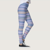 Blauwe tinten strepen leggings (Rechts)