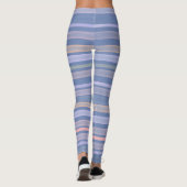 Blauwe tinten strepen leggings (Achterkant)