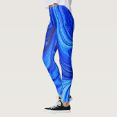 Blauwe tinten van Water Color Art Leggings (Links)
