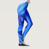 Blauwe tinten van Water Color Art Leggings (Rechts)