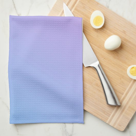 Blauwe tinten voor lavender Dish Towel Theedoek (Quarter Fold)