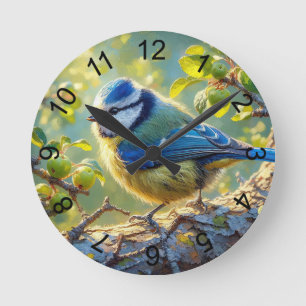 Blauwe Tit 4 Ronde Klok