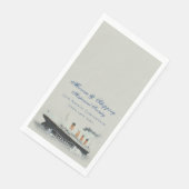 Blauwe Titanic Event Servet (Hoek)