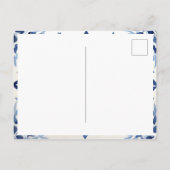 Blauwe titels en citroenen uitzicht van Amalfi Ita Briefkaart (Achterkant)