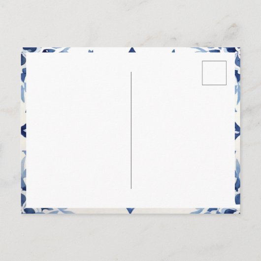 Blauwe titels en citroenen uitzicht van Amalfi Ita Briefkaart (Achterkant)