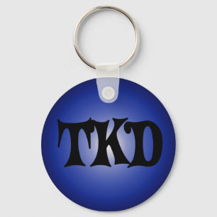 Blauwe TKD-sleutelhanger Sleutelhanger