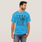 Blauwe TNS Unisex Anti-Bro Culture Korte Mouw T-shirt (Voorkant volledig)