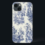 Blauwe  toile iPhone 13 hoesje<br><div class="desc">Blauwe  toile op unieke geschenken zoals wiegende kussens,  muizenkussens,  keukenhanddoeken,  tuinen/keukentegels,  telefoondozen en nog veel meer.</div>