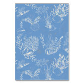 Blauwe Toile Ocean thema bruiloft Kaart (Achterkant)