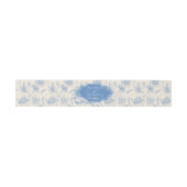 Blauwe Toile Ocean thema bruiloft Uitnodigingen Wikkel (Vlak)