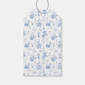 Blauwe Toile Pompoen Franse Herfst Bruids Bruiloft Cadeaulabel (Achterkant)