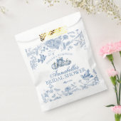 Blauwe toile pompoen herfst bruidsdouche dessert bedankzakje (Gezegeld)