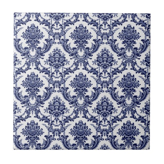 Blauwe Toile Tegeltje (Voorkant)