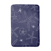 Blauwe tondevis van de kustzeemacht badmat (Voorkant Verticaal)