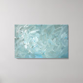 Blauwe Tone Abstract schilderij Canvas Afdruk (Voorkant)