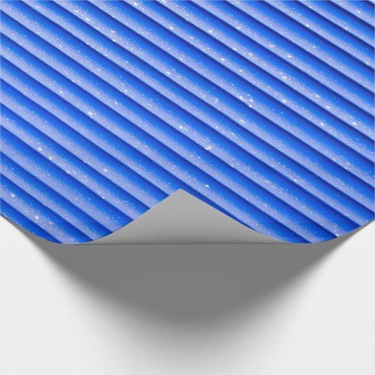 Blauwe tonerstrips cadeaupapier (Hoek)