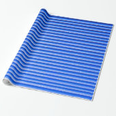 Blauwe tonerstrips cadeaupapier (Uitgerold)