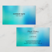 Blauwe tones visitekaartje (Voorkant / Achterkant)