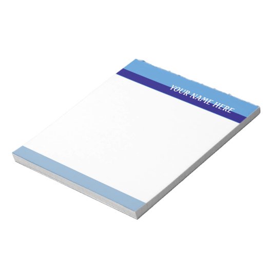 Blauwe tongen notitieblok (Linkerzijde)