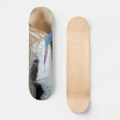 Blauwe tonghagedis persoonlijk skateboard (Voorkant)