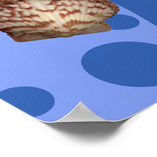 Blauwe tonijn en Dolphin-afdrukken Poster (Hoek)