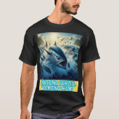 Blauwe tonijn t-shirt (Voorkant)